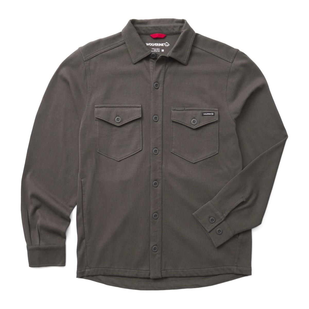 Harbor Jersey Overshirt, Dark Shadow, dynamic 1