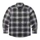Re-Built Long Sleeve Flannel Shirt, Gray Plaid, dynamic 1