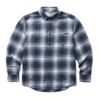 Re-Built Long Sleeve Flannel Shirt, Blue Plaid, dynamic 1