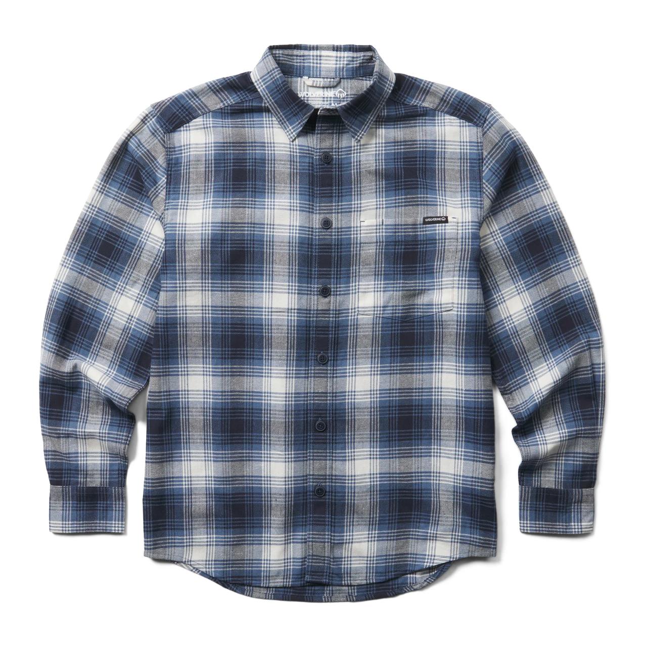Men - Re-Built Long Sleeve Flannel Shirt - Long Sleeves | Wolverine