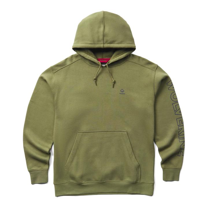 Graphic Hoody, Light Olive, dynamic