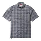 Vented Plaid Short Sleeve Work Shirt, Greystone, dynamic 1