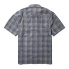 Vented Plaid Short Sleeve Work Shirt, Greystone, dynamic 2