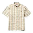 Vented Plaid Short Sleeve Work Shirt, Khaki, dynamic 1
