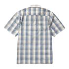 Vented Plaid Short Sleeve Work Shirt, Stone, dynamic 2