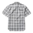 Built Stretch Short Sleeve Plaid Shirt, Greystone, dynamic 2
