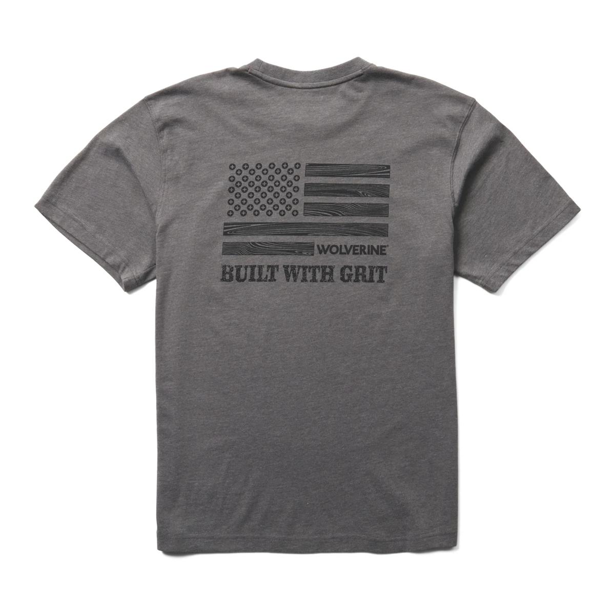 Classic Short Sleeve Graphic Tee, Charcoal, dynamic 1