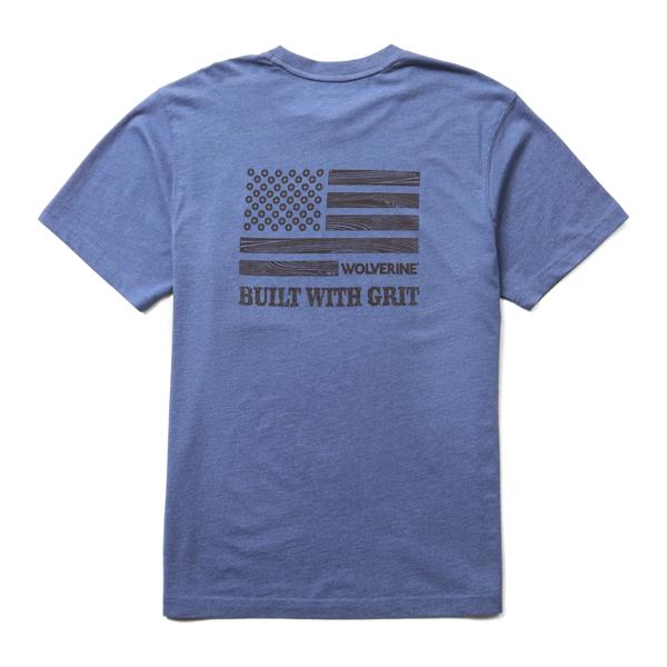 Classic Short Sleeve Graphic Tee, Vint Indigo, dynamic