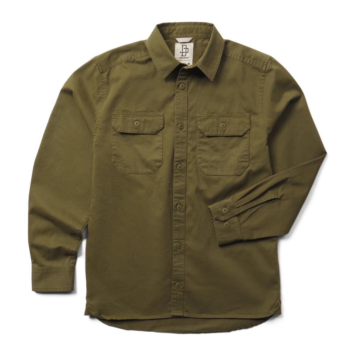 Wolverine x Jordan Davis Twill Shirt, Uniform Green, dynamic 1
