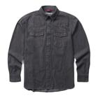 Rancher Denim Long Sleeve Shirt, Black, dynamic 1