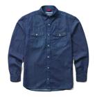 Rancher Denim Long Sleeve Shirt, Blue, dynamic 1