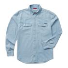 Rancher Denim Long Sleeve Shirt, Light Wash, dynamic 1
