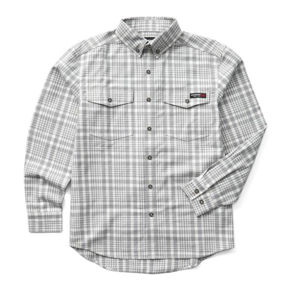 FR Classic Plaid Long Sleeve Shirt, Gray Plaid, dynamic