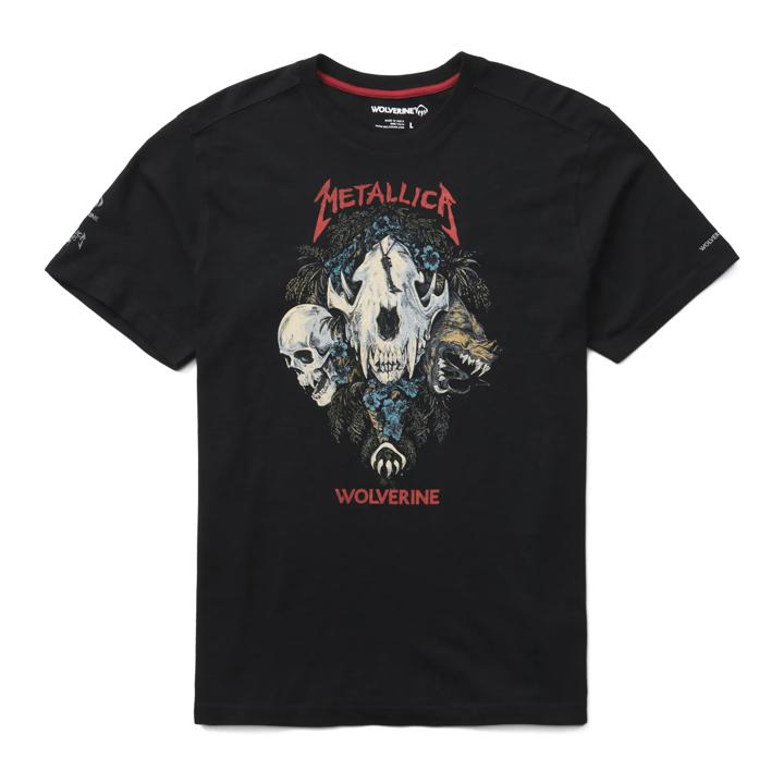 Wolverine x Metallica Scholars Skull Graphic Tee, Black, dynamic