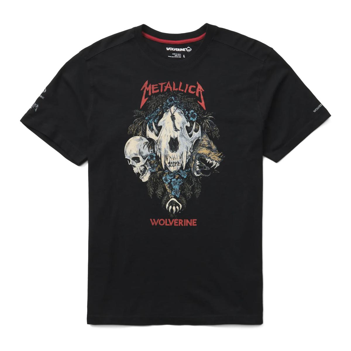 Wolverine x Metallica Scholars Skull Graphic Tee, Black, dynamic 1
