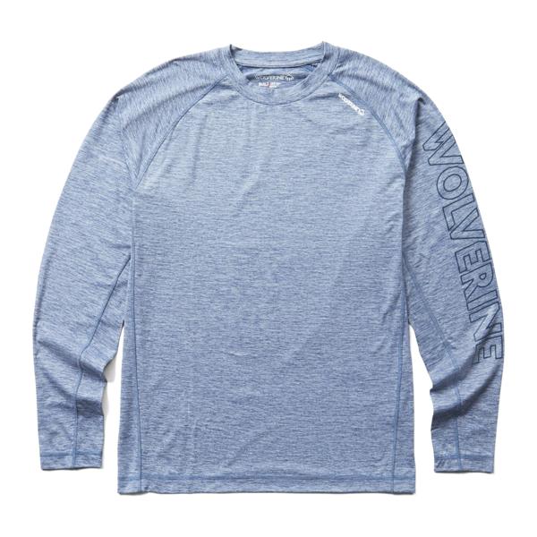 Built Sun-Stop Long Sleeve Tee, Camp Blue Heather, dynamic