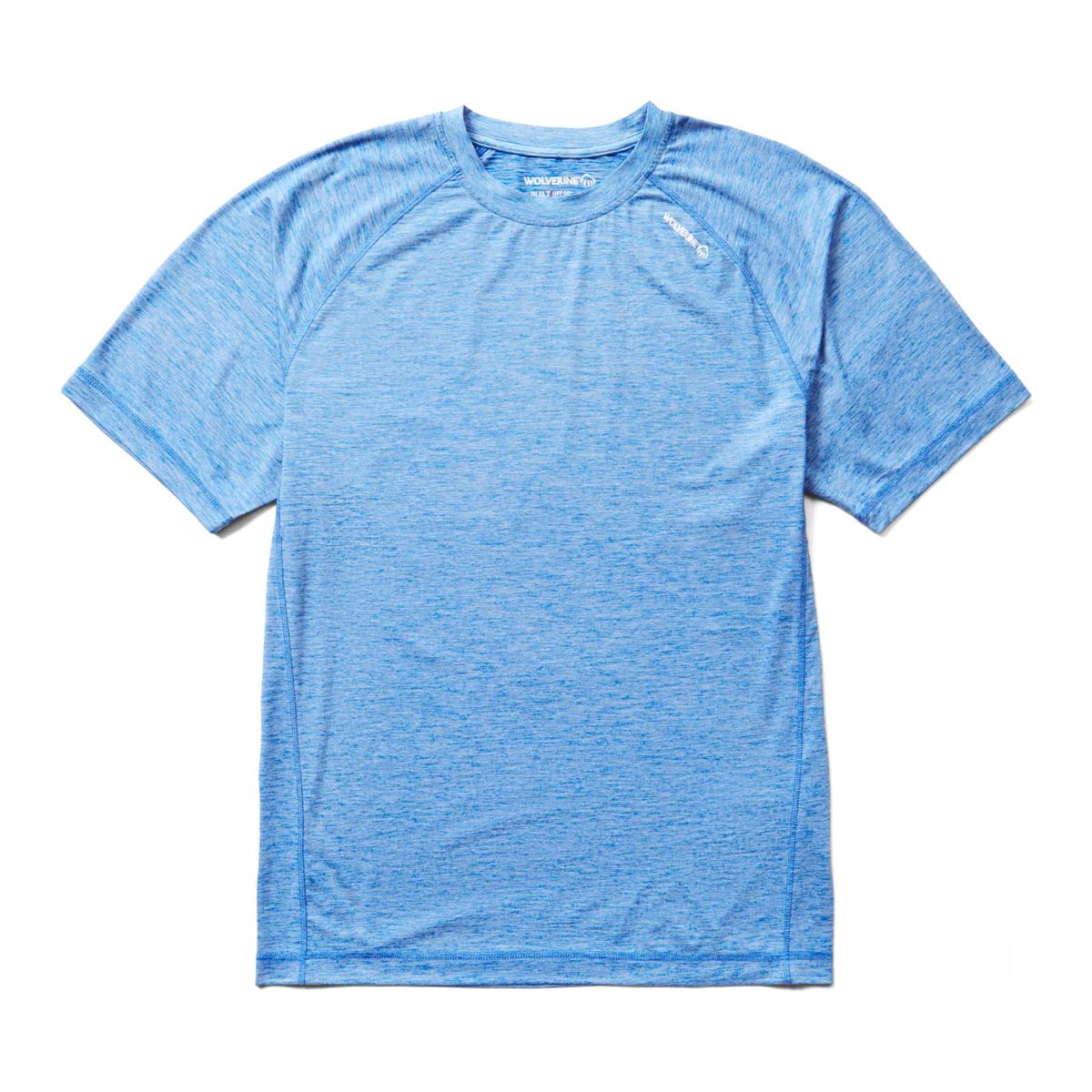 Built Sun-Stop Short Sleeve Tee, Camp Blue Heather, dynamic 1