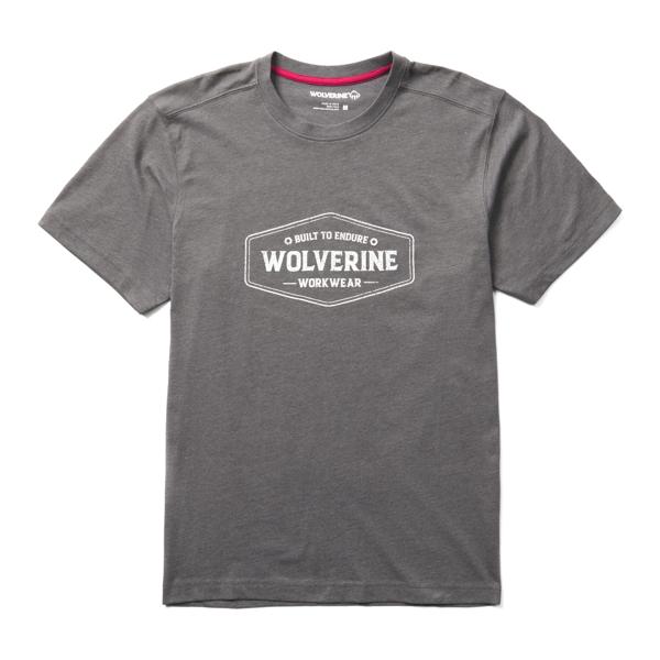 Classic Short Sleeve Endure Graphic Tee, Charcoal, dynamic