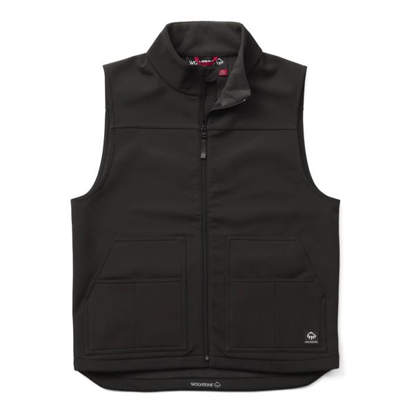 Built Soft Shell Vest, Black, dynamic