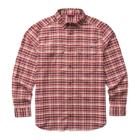 Stretch Flannel Long Sleeve Shirt, Redwood, dynamic 1