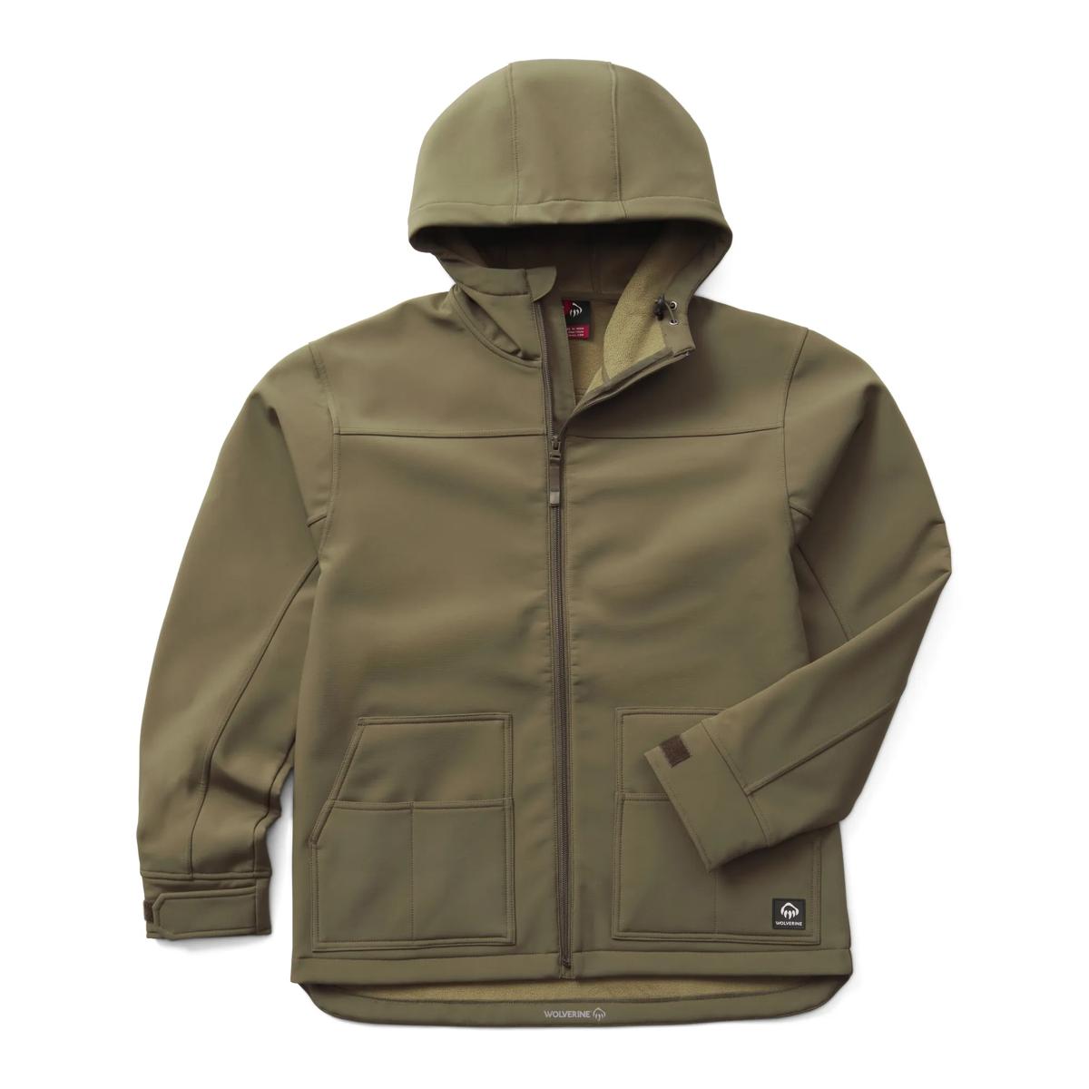 Built Soft Shell Jacket, Olive Brown, dynamic 1
