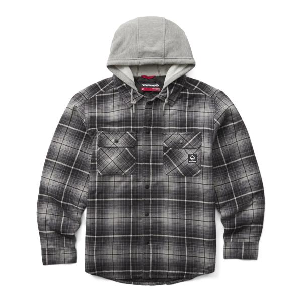 Overman Flannel Shirt Jac, Granite, dynamic