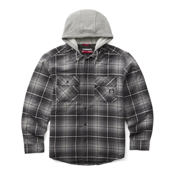 Overman Flannel Shirt Jac, Granite, dynamic