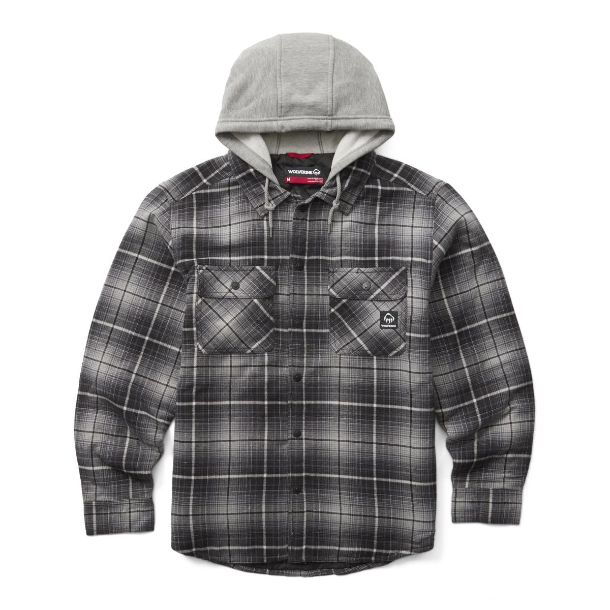 Overman Flannel Shirt Jac, Granite, dynamic 1
