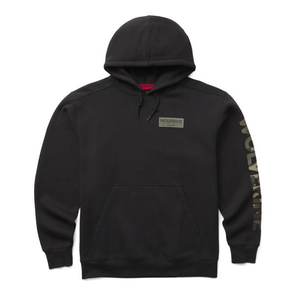 Graphic Hoody Sleeve Logo, Black Camo, dynamic