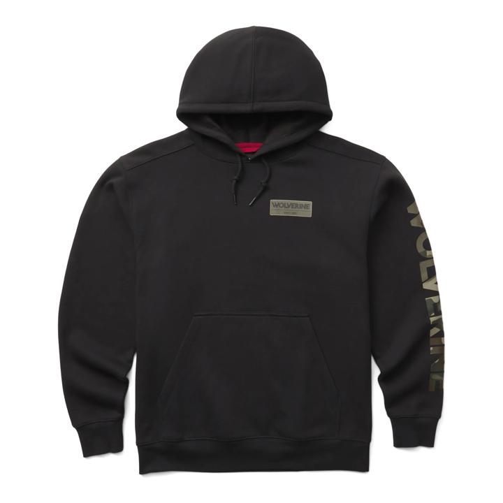 Graphic Hoody Sleeve Logo, Black Camo, dynamic