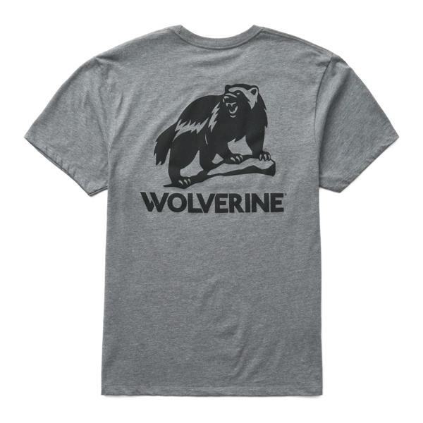 Short Sleeve Wolverine Graphic Tee, Wolverine Light Gray Heather, dynamic