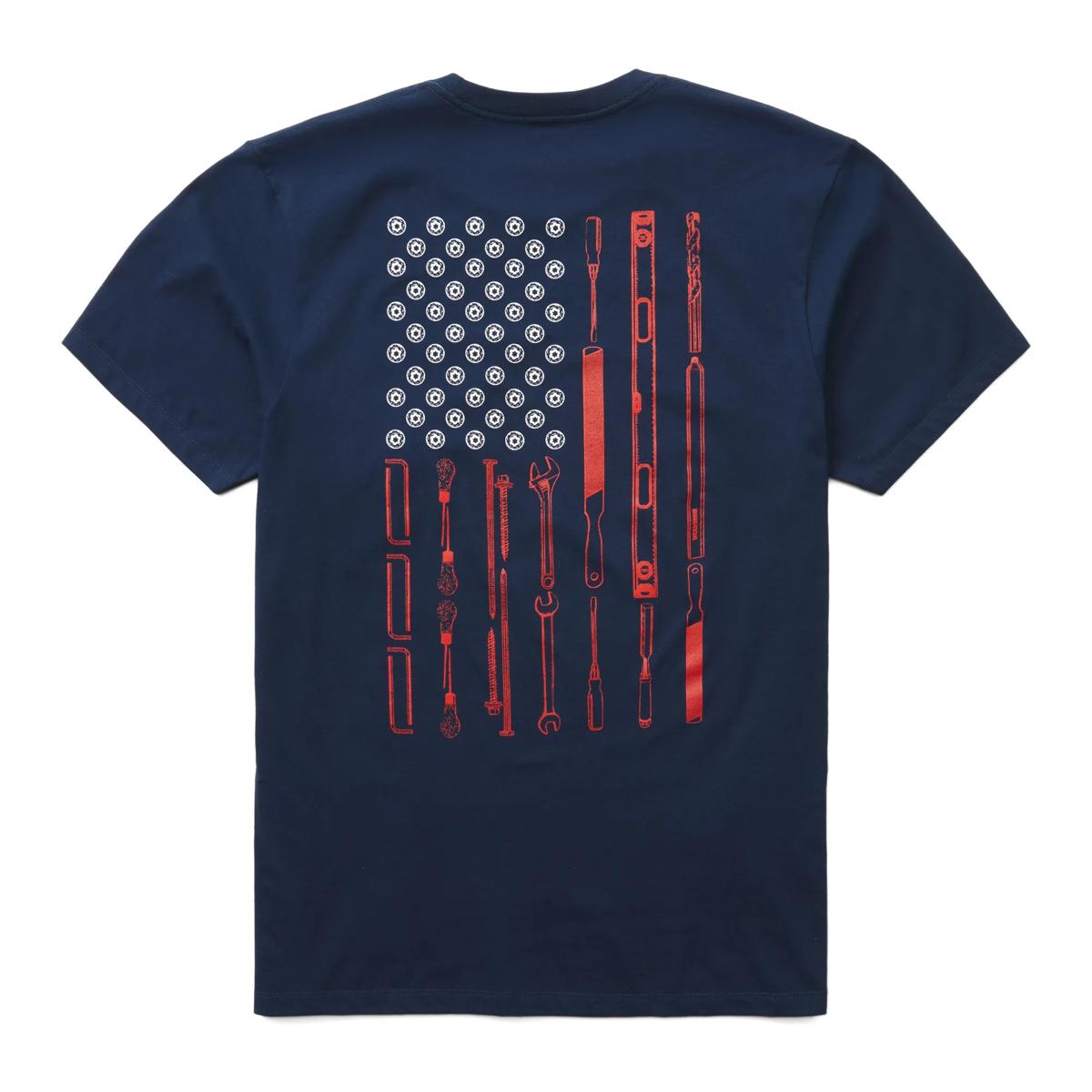Short Sleeve Tools Graphic Tee, Americana Tools Navy, dynamic 1