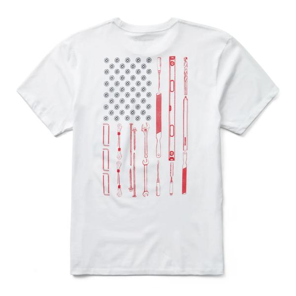 Short Sleeve Tools Graphic Tee, Americana Tools White, dynamic