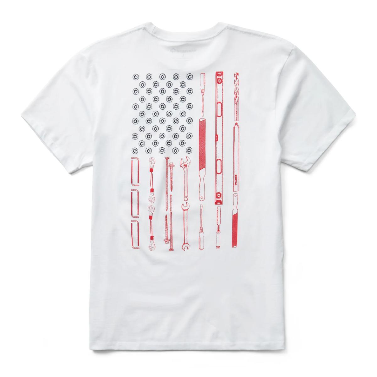 Short Sleeve Tools Graphic Tee, Americana Tools White, dynamic 1