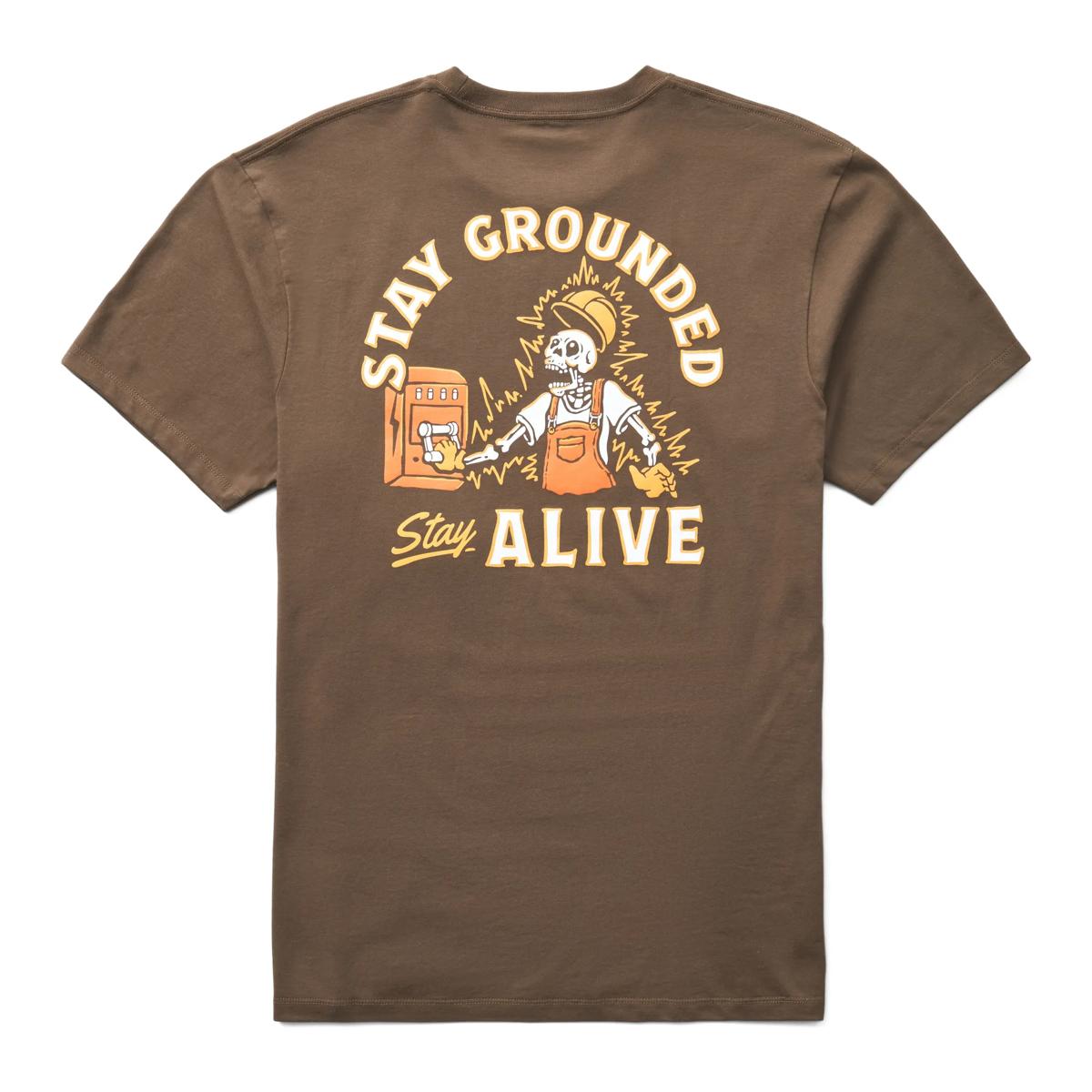 Short Sleeve Trades Graphic Tee, Stay Grounded Teak, dynamic 1