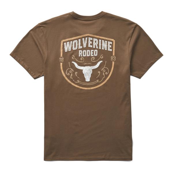 Short Sleeve Rodeo Graphic Tee, Rodeo Teak, dynamic