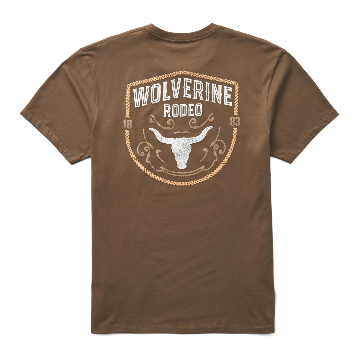 Short Sleeve Rodeo Graphic Tee, Rodeo Teak, dynamic 1