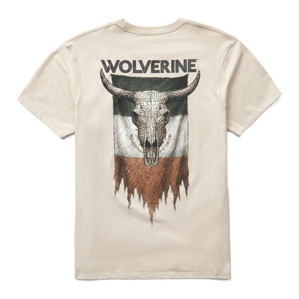 Short Sleeve Rodeo Graphic Tee, Aztec Steer Stone, dynamic