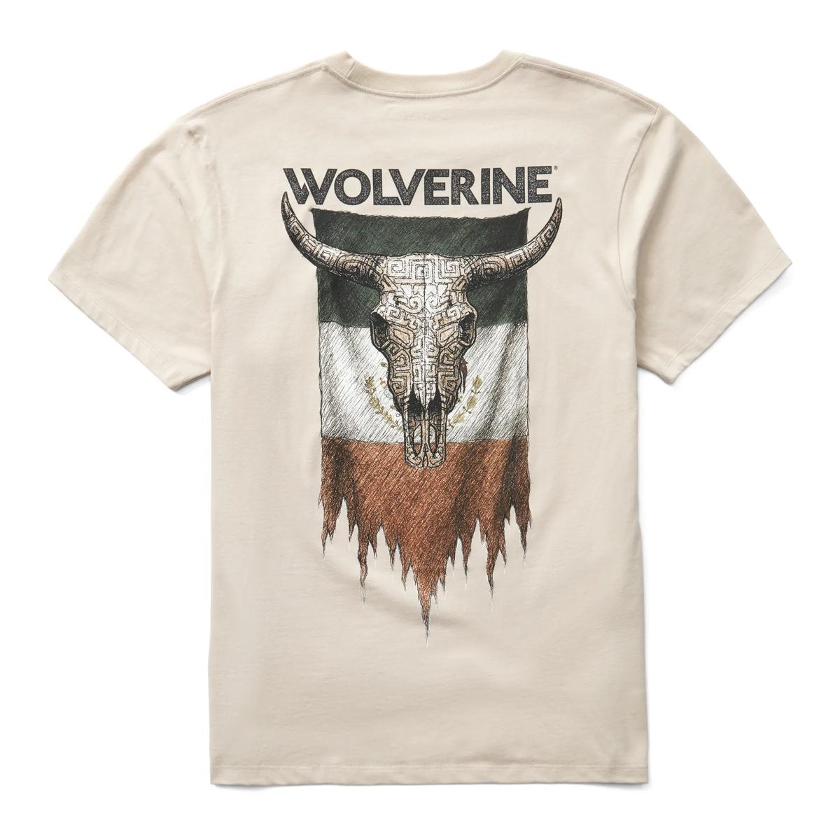 Short Sleeve Rodeo Graphic Tee, Aztec Steer Stone, dynamic 1