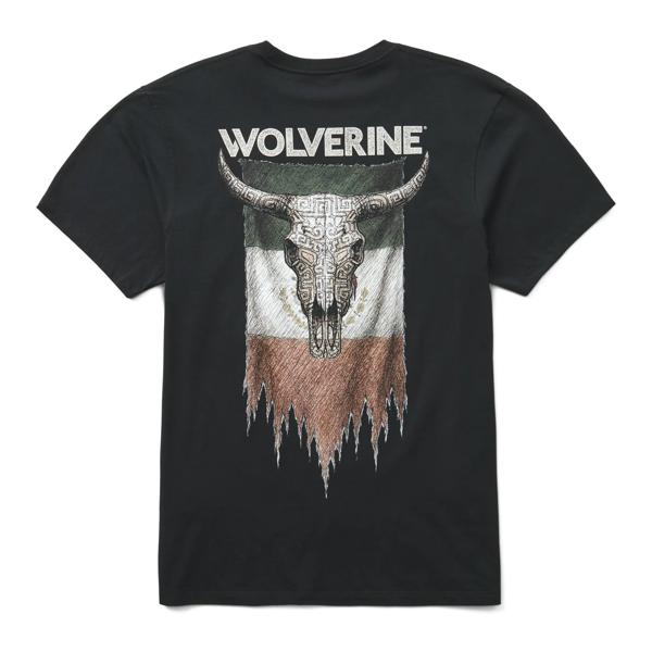 Short Sleeve Rodeo Graphic Tee, Aztec Steer Black, dynamic