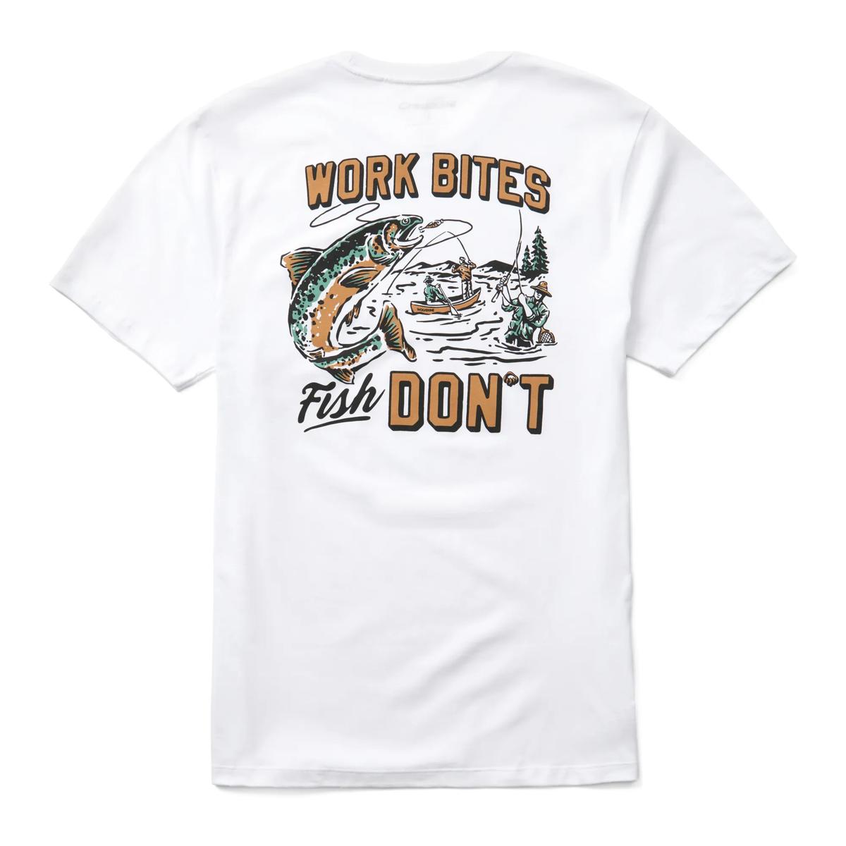 Short Sleeve Off-The-Clock Graphic Tee, Fish O'clock White, dynamic 1