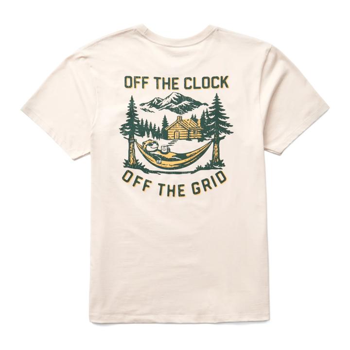 Short Sleeve Off-The-Clock Graphic Tee, Clocked Out Natural, dynamic