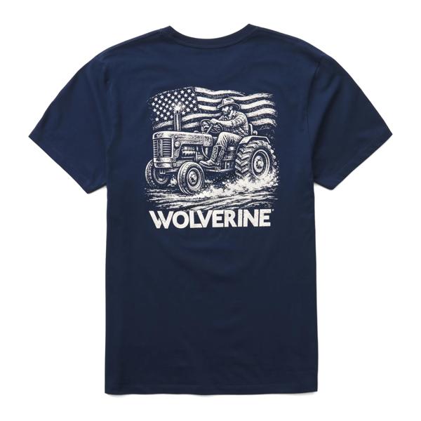Short Sleeve Trades Graphic Tee, Tracktor Navy, dynamic