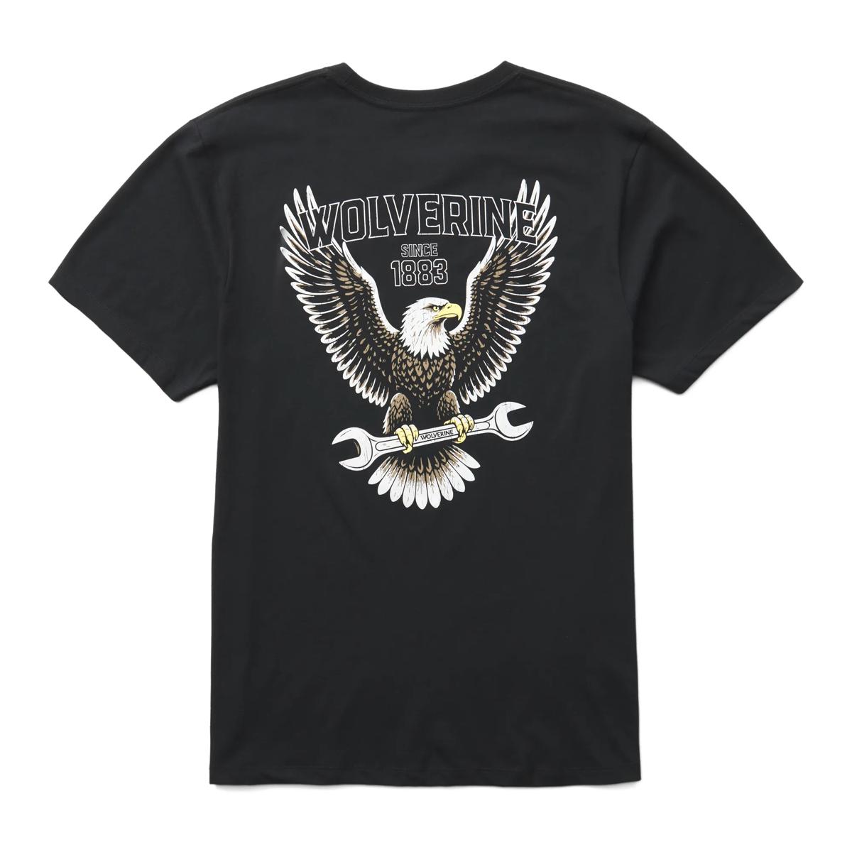 Short Sleeve Americana Graphic Tee, Eagle Black, dynamic 1