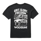 Short Sleeve Americana Graphic Tee, Grit Truck Blak, dynamic 1