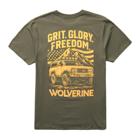 Short Sleeve Americana Graphic Tee, Grit Truck Army Green, dynamic 1