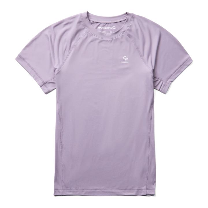 Sun-Stop Performance Short Sleeve Crew, Lavender, dynamic