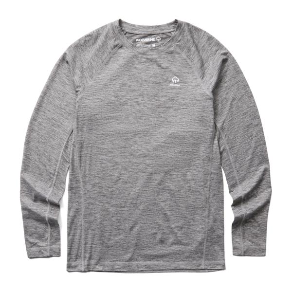 Sun-Stop Performance Long Sleeve Crew, Gunmetal, dynamic