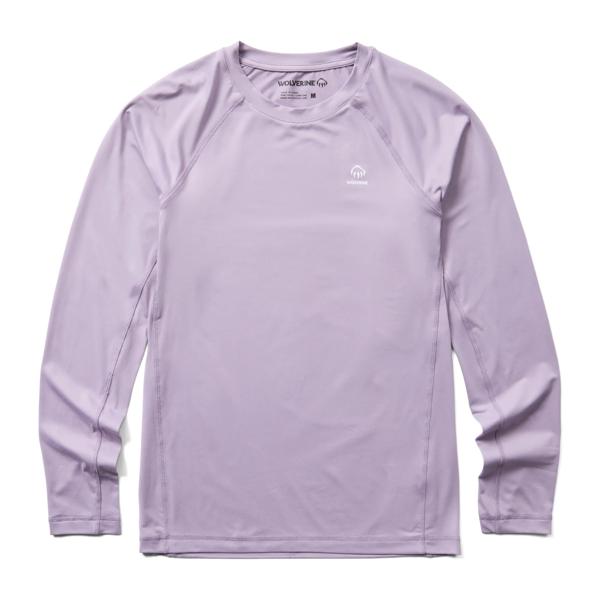 Sun-Stop Performance Long Sleeve Crew, Lavender, dynamic