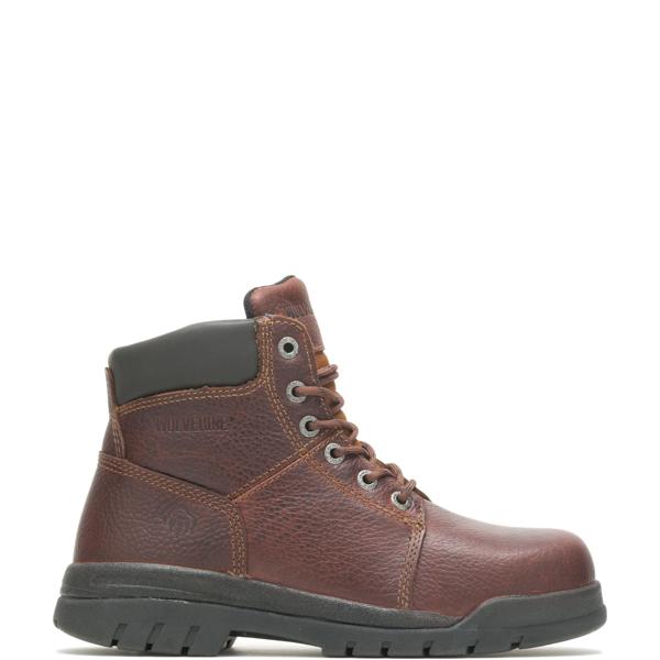 Marquette Steel-Toe 6" Work Boot, Walnut, dynamic